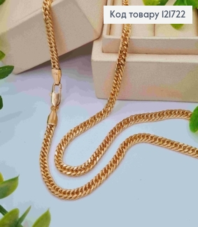 Ланцюжок ПАНЦИРНЕ плетіння, ширина 4мм, довжина 60см, Xuping 18К 121722 фото