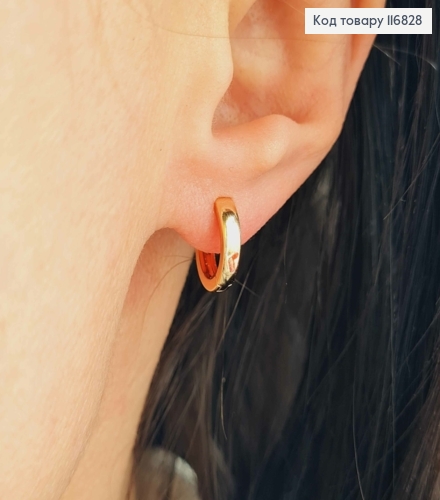 Серьги кольца 1,3см, Xuping 18К 116828 фото 2