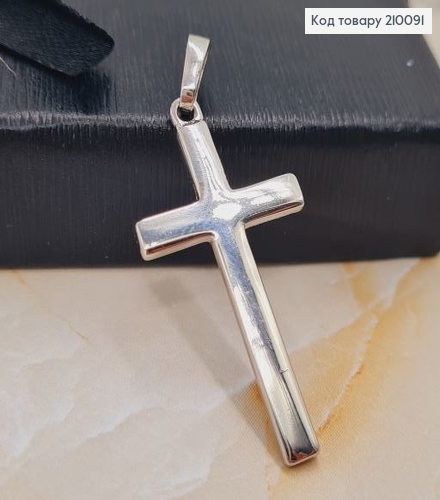 Крестик 3,5*1,8 см  родированный Xuping 210091 фото 1