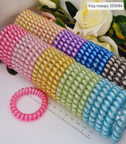 Резинка пружинка Блиск кольорова в асорт. 253084 фото 1