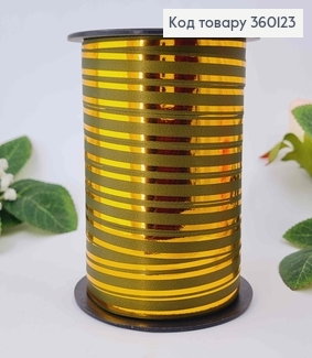 Лента-Завязка полипропиленовая, ХАКИ+ЗОЛОТО, шир.0,5см, дл. 50м 360123 фото