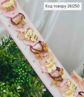 Набор детских резинок с пчелками и бантиками, пастельные тона, 20шт/наб. 261250 фото