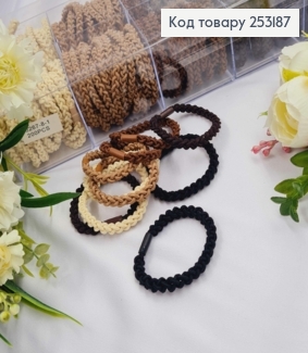 Резинка-шнурок плетеная 5см, Пастельных цветов в ассортименте 253187 фото