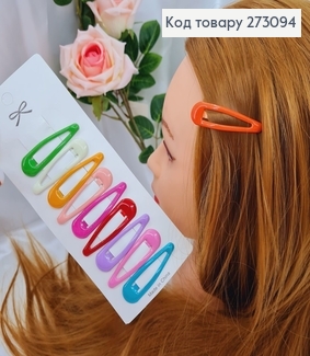 Заколка (10шт) Тик-так детская 5см  в асорт. 273094 фото