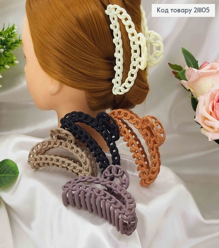 Краб каучук,матовий, дуга, широкий ланцюжок, 11см, кольори в асорт. 211105 фото 1