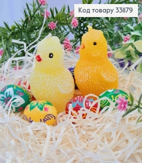 Свеча декоративная "Цыпленок", Цвета в ассортименте, 70гр/3часа, Bartek candles 331179 фото