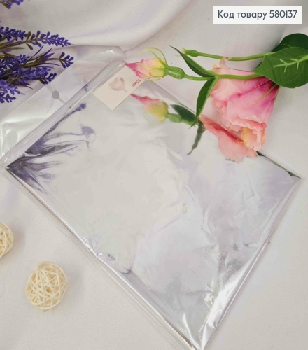 Фольгированные шарики "Сердце", Серебряного цвета, 10шт/уп, 45*42см 580137 фото 1