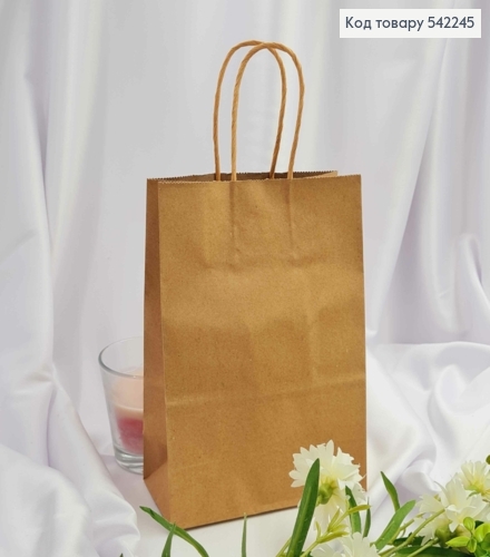 Пакет крафтовый 16*22*8см Крафтовый 542245 фото 1