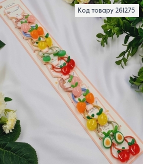 Набор детских резинок (20шт) ФРУКТИ в ассортименте, тонкие, диаметр 3,5см. 261275 фото