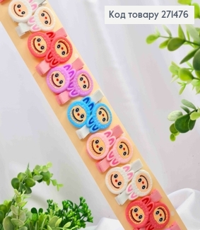 Набір заколок стріла (20шт), LABUBU, Яскраві кольори, заколка 4,5см, лабубу 2,5*3см 271476 фото