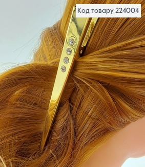 Заколка стріла метал золото 13 см 224004 фото