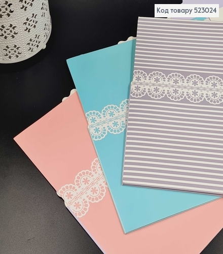 Коробка складная "Кружево", 23х14,5х23см, в ассорт. 523024 фото 1