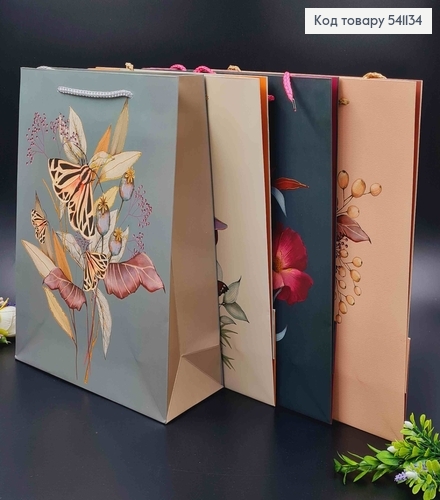 Пакет бумажный, "Букет цветов", 26*32*10см в ассорт. 541134 фото 1