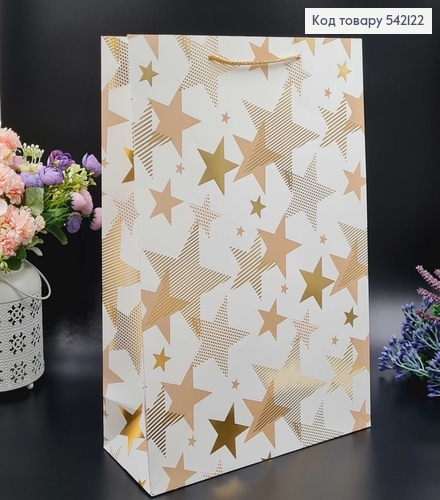 Пакет паперовий "Зірки", 31х42х12см, в асорт. 542122 фото 2