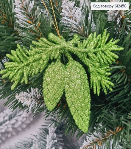 Новогодняя фигура Блеск Шишка ЗЕЛЕНАЯ, 11,5*8,5см, Украина 612456 фото 1