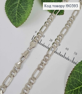 Цепочка родовая переплет Картье, шир.6,5мм, дл.59см, Xuping 190393 фото