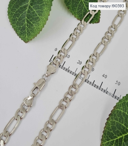 Цепочка родовая переплет Картье, шир.6,5мм, дл.59см, Xuping 190393 фото 1