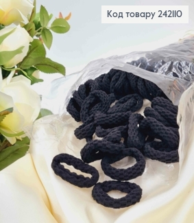 Резинка фактурная, 3,5см, черного цвета 242110 фото