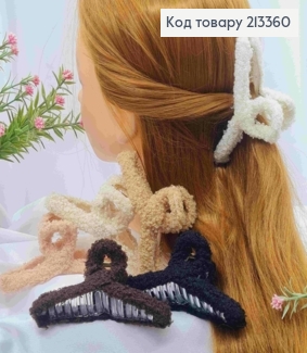 Краб пластик, "Пушок-Тедді" петелька, розмір 11см, Пастельні кольори в асортименті 213360 фото