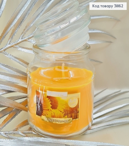 Аромасвечи в банке BISPOL Подсолнечник 120 г / 28 часов 71-330 311162 фото 1