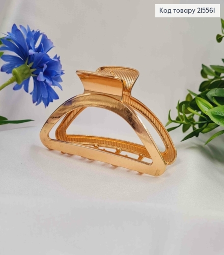 Краб металл Золотого цвета, дуга, 9см 215561 фото 1