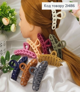 Краб пластик, матовая Цепочка, 11,5см, цвета в ассорт. 214186 фото