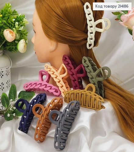 Краб пластик, матовая Цепочка, 11,5см, цвета в ассорт. 214186 фото 1