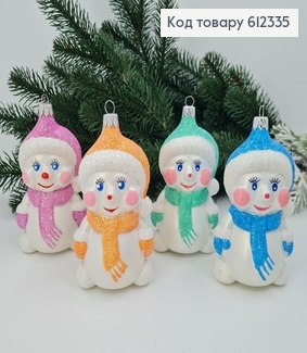 Новогодняя фигура Снеговик средний, в ассорт., 12*6см, Украина 612335 фото