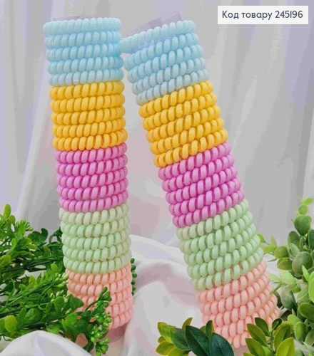 Резинка Пружинка глянцева, 5,5см, Яскравого кольору в асортименті 245196 фото 1