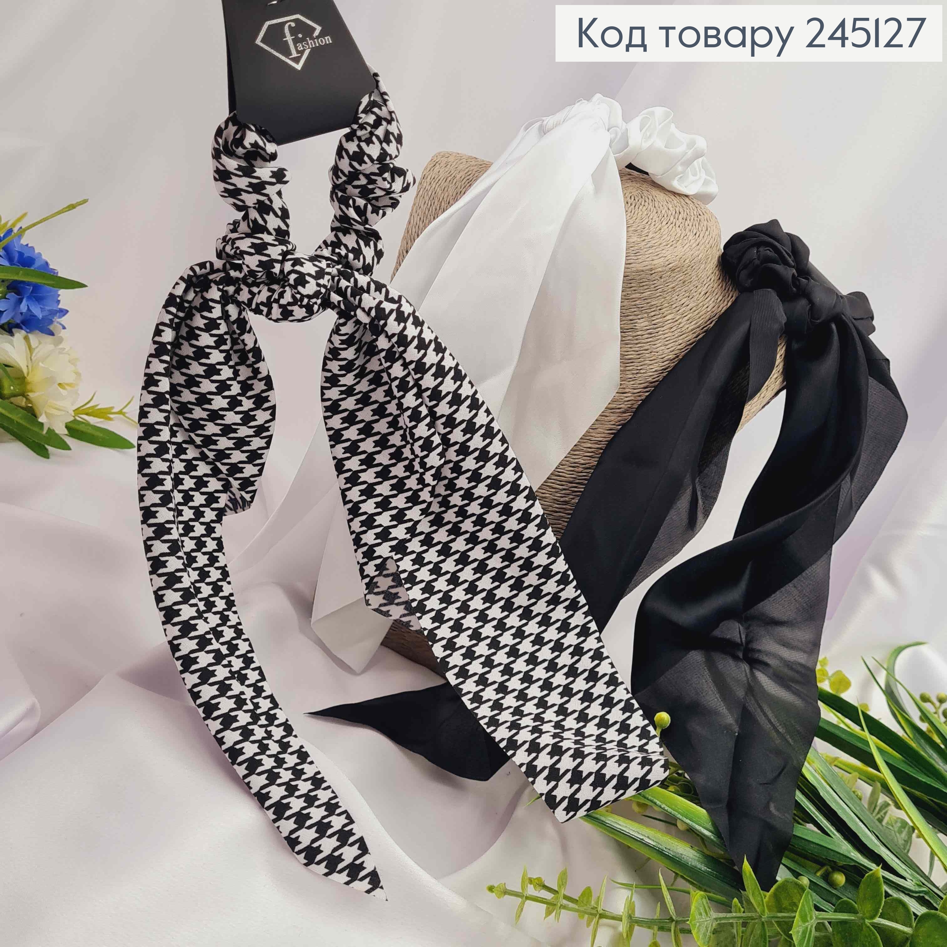 Резинка атласная, бантик Твилли, диаметр 8см, цвета в ассортименте, цена за 1шт. 245127 фото 2