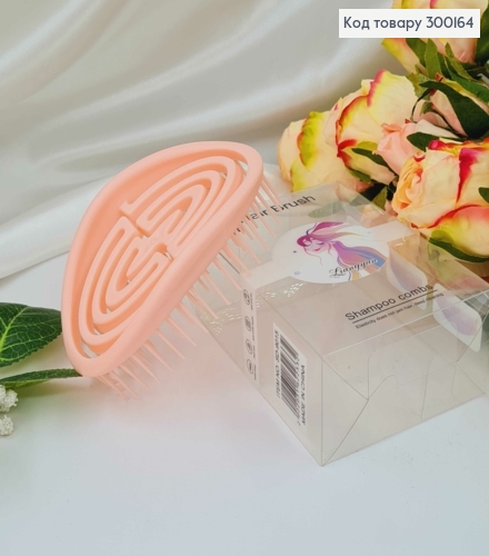 Щетка-гребешок для волос, Персикового цвета, 10*7см, "Donegal My Moxie Brush" 300164 фото 1