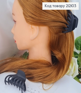 Краб пластик Паучок 6,5см, чорний, матовий 212103 фото