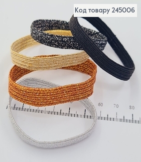 Резинка с люрексом в асс. 10 шт / уп. цена за уп. 245006 фото