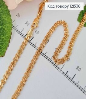 Цепочка плетения НОННАЯ, ширина 3,5мм, длина 55см, Xuping 18K 121536 фото