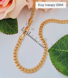 Ланцюжок, якірне плетіння, шир.5см. довж 50см. Xuping 18K 121144 фото