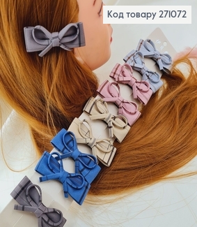 Заколка уточка детская Бантик в клетку 10шт/уп 263007 фото