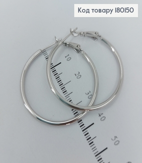 Серьги  кольца 3,5см медицинское золото Xuping 180150 фото