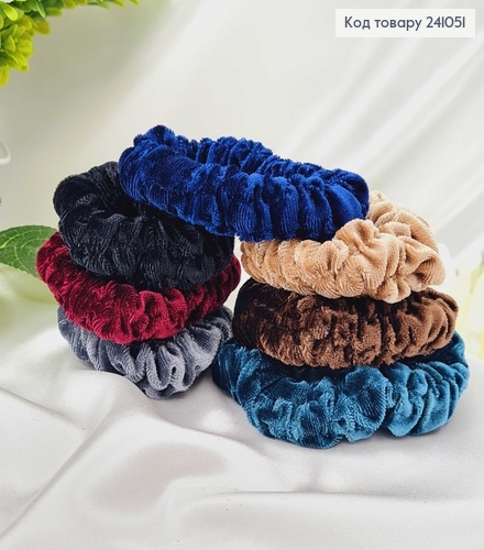 Резинка велюр Жатка 7см в асор. 241051 фото 2