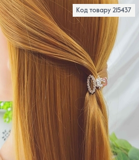 Краб металл, Овальный в камнях, серебряного цвета, 2см 215437 фото