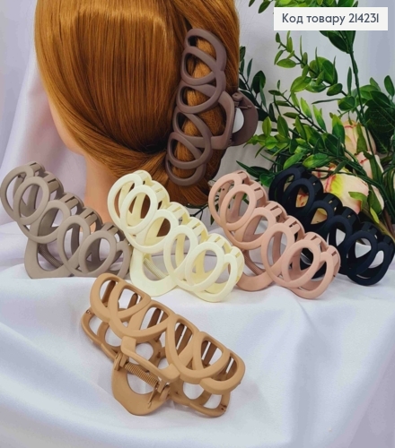 Краб пластик, матовый, "Завитки" 12,5см, цвета в ассортименте. 214231 фото 1