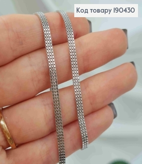 Цепочка родовая якорное плетение в три ряда, ширина 3мм, длина 59см, Xuping 190430 фото