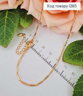 Ланцюжок комбіноване плетіння 0,1см, довж. 40+5см., Xuping 18K 121113 фото