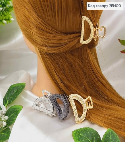 Краб металл, Фактурный, Дуга, 4см, цвета в ассорт. 215400 фото 1