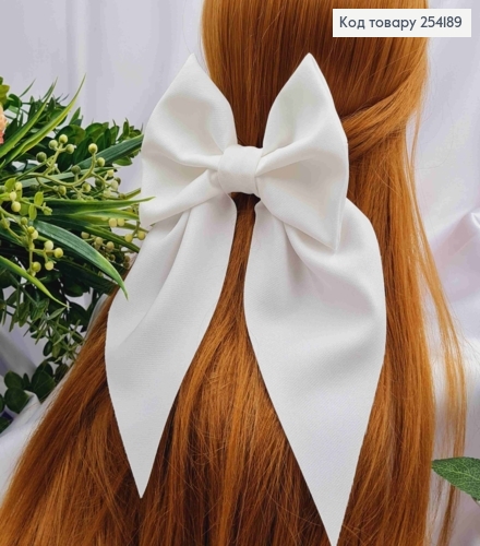 Заколка(7,5см) Бант (14*20см) АИВОРИ, плотный софт, ручная работа, Украина 254189 фото 2