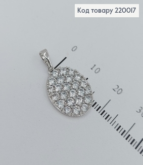 Кулон  с камнями 1,8*1,5см 220017 фото