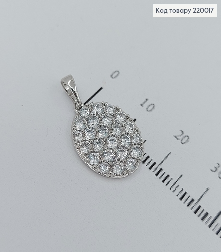 Кулон  с камнями 1,8*1,5см 220017 фото 1