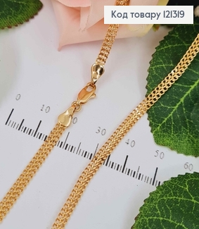 Цепочка 3,5мм, длина 45см, плетение питона, Xuping 18K 121319 фото