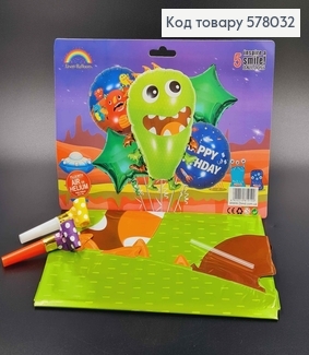 Набір фольгованих куль "Alien monster foil Pony(Поні)", 4шт+1шт(Поні) 578032 фото