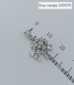 Кулон родирований Дерево в камнях, 1,5*1см, Xuping 18K 220070 фото