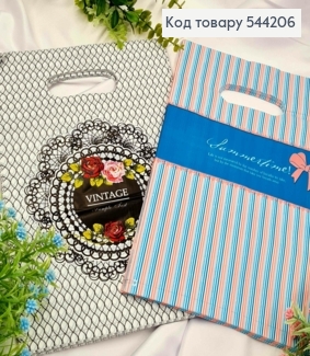 Пакет полиэтиленовый, "Vintage" и "SummerTime" в ассортименте, 100шт/уп, 30*20см 544206 фото